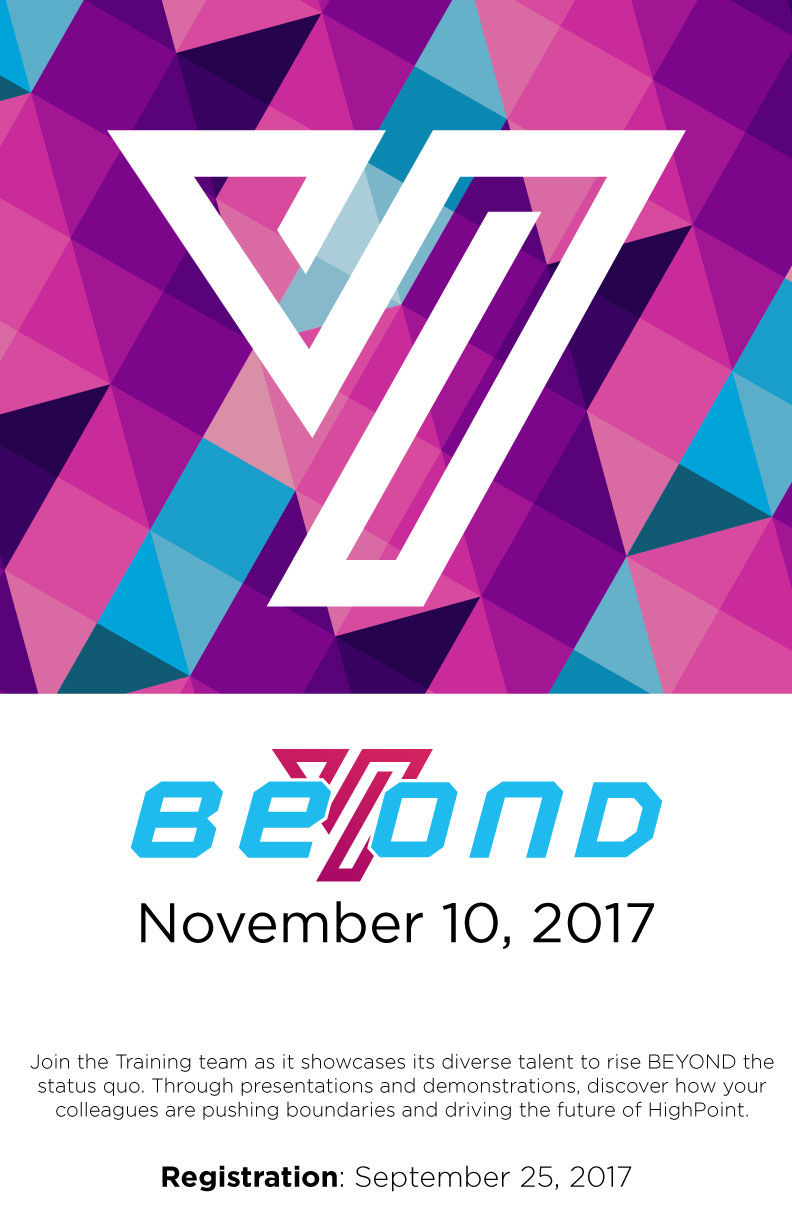 colorful poster promoting a conference