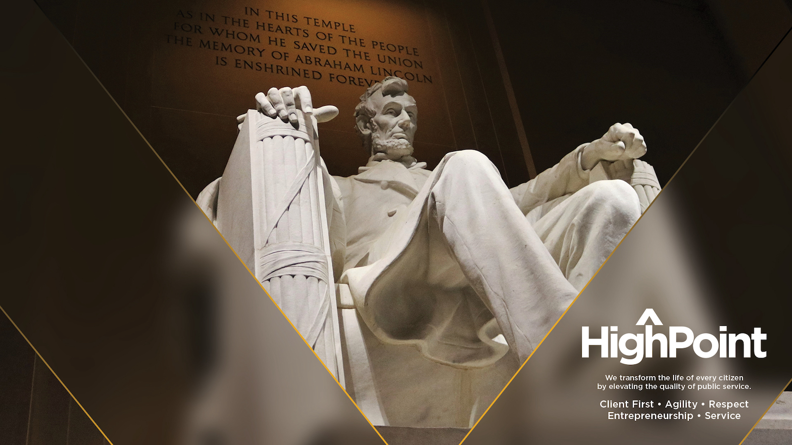 corporate background featuring the Lincoln momument