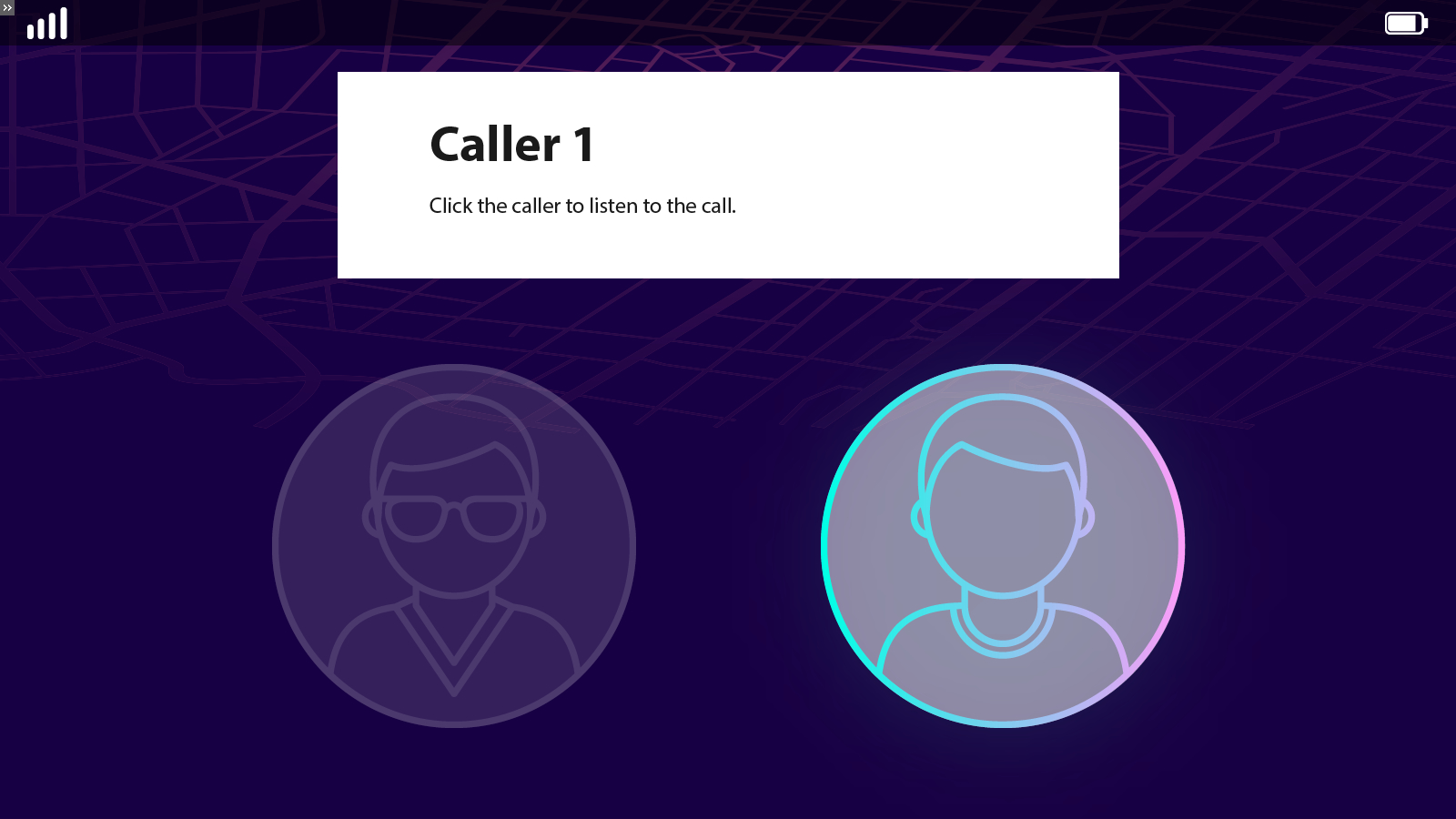 a conversation overlaying a mapping app