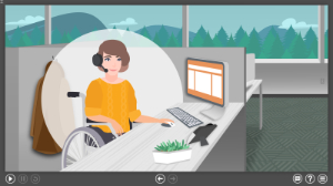 a sample slide from a call skills training