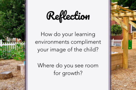 a presentation slide with an outdoor playspace in the background that asks participants for feedback